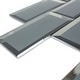 preview thumbnail 2 of 5, TileGen. Inner Reflections Mirror Look 3" x 6" Beveled Glass Mosaic Tile in Grey Wall Tile (10 sheets/9.6sqft.)