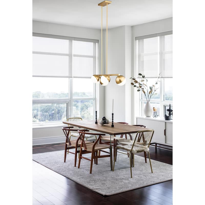 Z-Lite 7517-5L Realm Sphere 5 Light 42" Wide Linear Chandelier