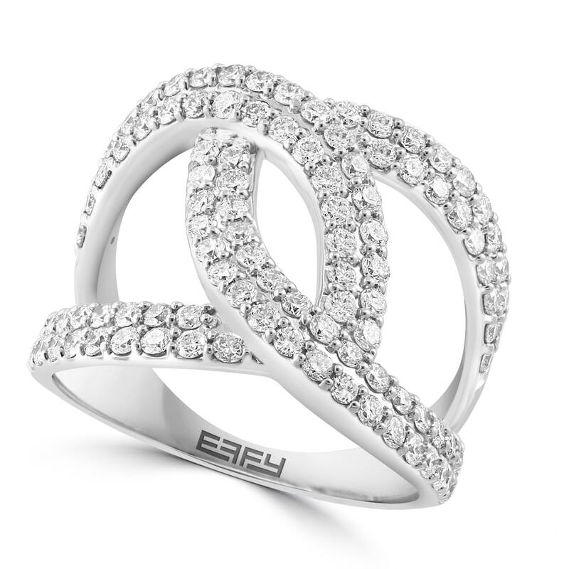 Effy Women's 14K White Gold Diamond Ring