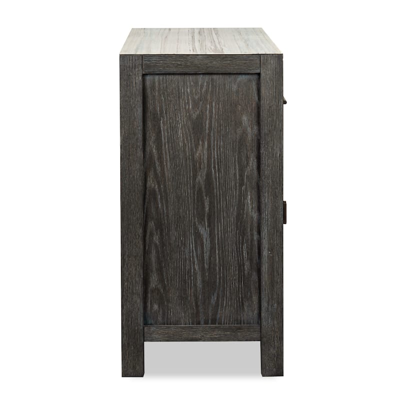 Magnussen Home Plum Creek Ravenwood Black Sideboard - 68''W x 18''D x 36''H