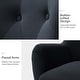 preview thumbnail 101 of 108, Eusebio Tufted Velvet Accent Chair with Wingback, Arms, and Metal Gold Legs for Living Room or Bedroom by HULALA HOME