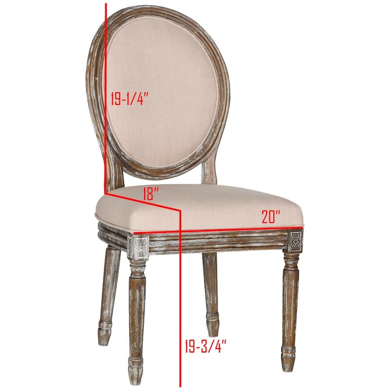 SAFAVIEH Rona Parisian Oval Dining Chair (Set of 2) - 20Wx20Dx39H