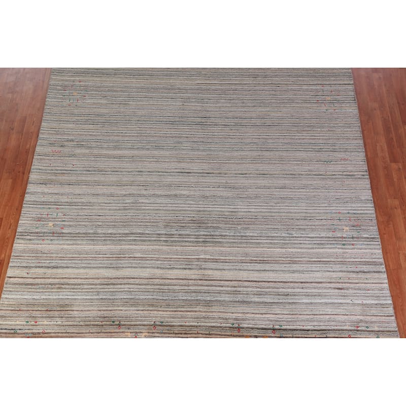 Hand Knotted Oriental 100% Wool Carpet Tribal Tribal Multi-Colored Gabbeh Area Rug - 11' 6'' X 9' 0''