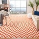 preview thumbnail 56 of 112, SAFAVIEH Handmade Flatweave Dhurries Sandie Modern Wool Rug 8' x 10' - Red/Ivory