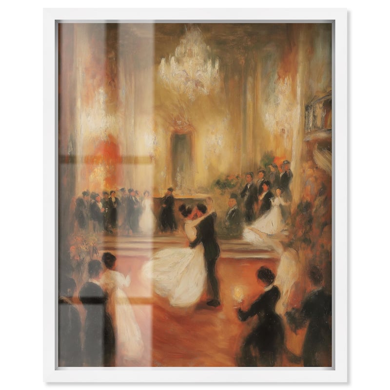 Ballroom Dance Shadowbox by Art Remedy - White - 16" x 20"