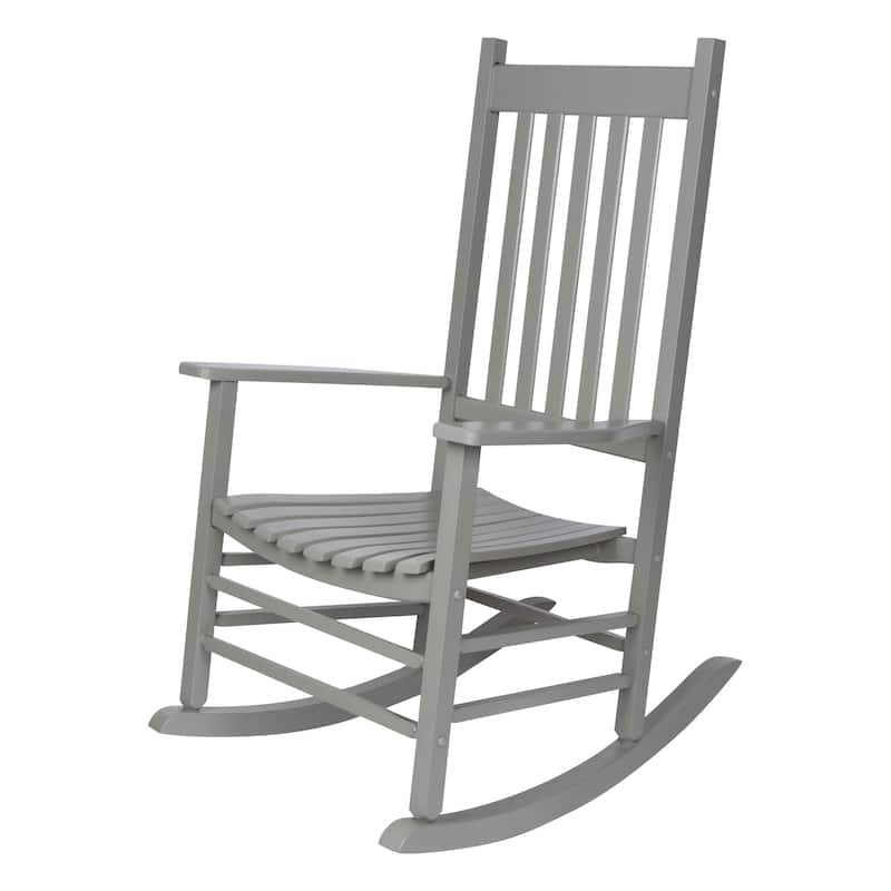Heritage Solid Wood Outdoor Patio Rocking Chair Rocker (Set of 2)