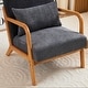 preview thumbnail 5 of 19, Mid-century Modern Accent Chair with Upholstered Pillow