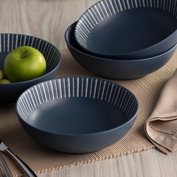Noritake Colorwave Stripe Set of 4 Cereal Bowls, 7