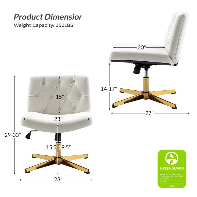 Alfons 360-Degree Swivel & Height Adjustable Task Chair by HULALA HOME