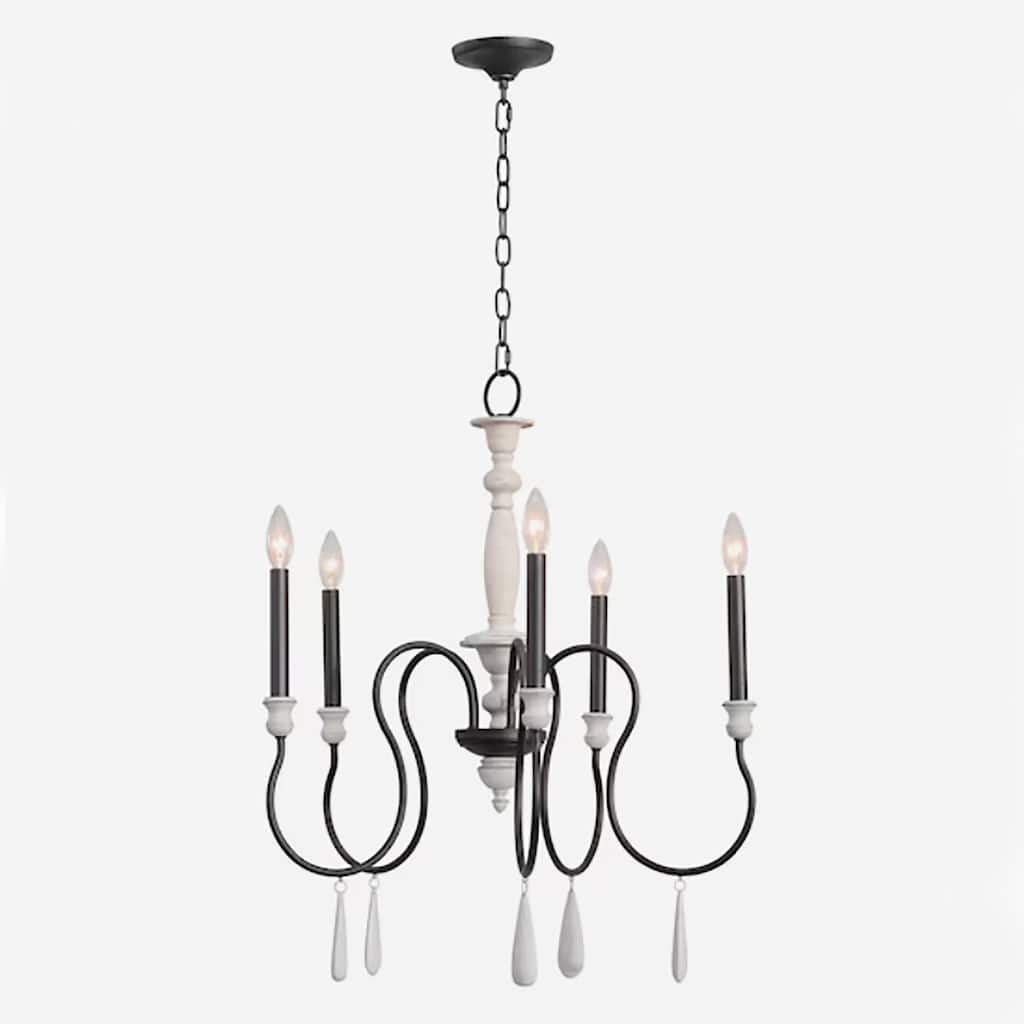 Elk Home Brownell Anvil Iron Finish 5 Light Chandelier