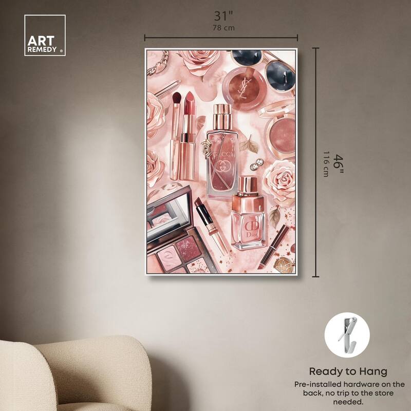 Glam Sparkle Lay Out Canvas by Art Remedy