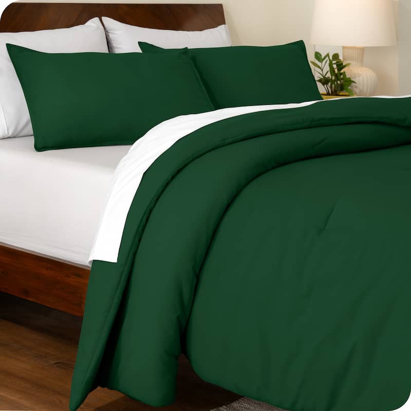 Bare Home Down Alternative Track Stitch Comforter Set