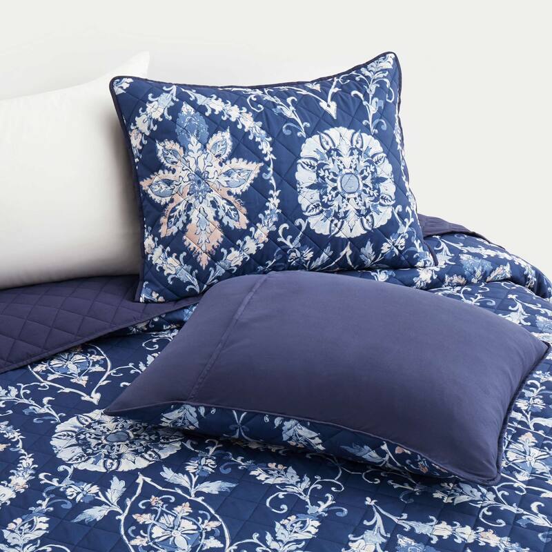 3-Piece Reversible Ultra Lighweight Coverlet Premium Microfiber Bedspread Quilt Set