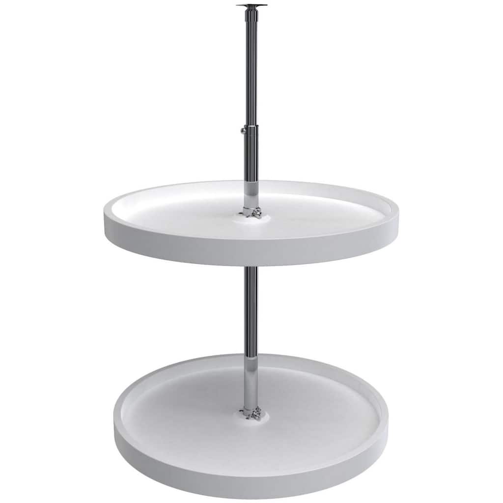 Rev-A-Shelf RAS Polymer 20 Inch Full Circle 2 Shelf Lazy Susan Set