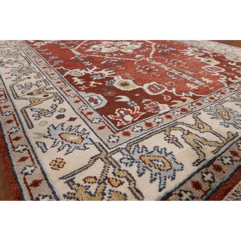 Tabriz Indian Area Rug Handmade Wool Carpet - 7'10"x 10'1"