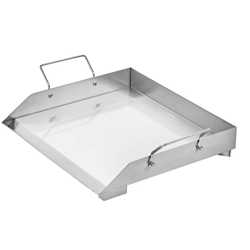 Anmytek Stainless Steel Flat Top Grill Griddle Pan 18x16 BBQ