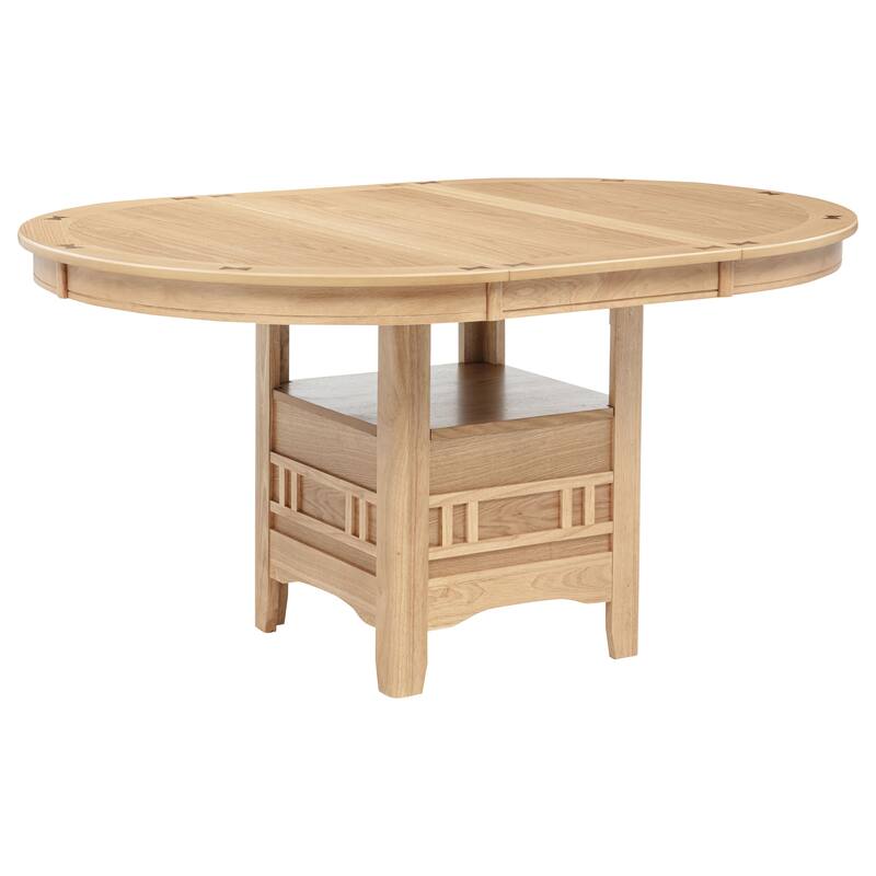 Lavon Oval 60-inch Wood Extension Leaf Dining Table