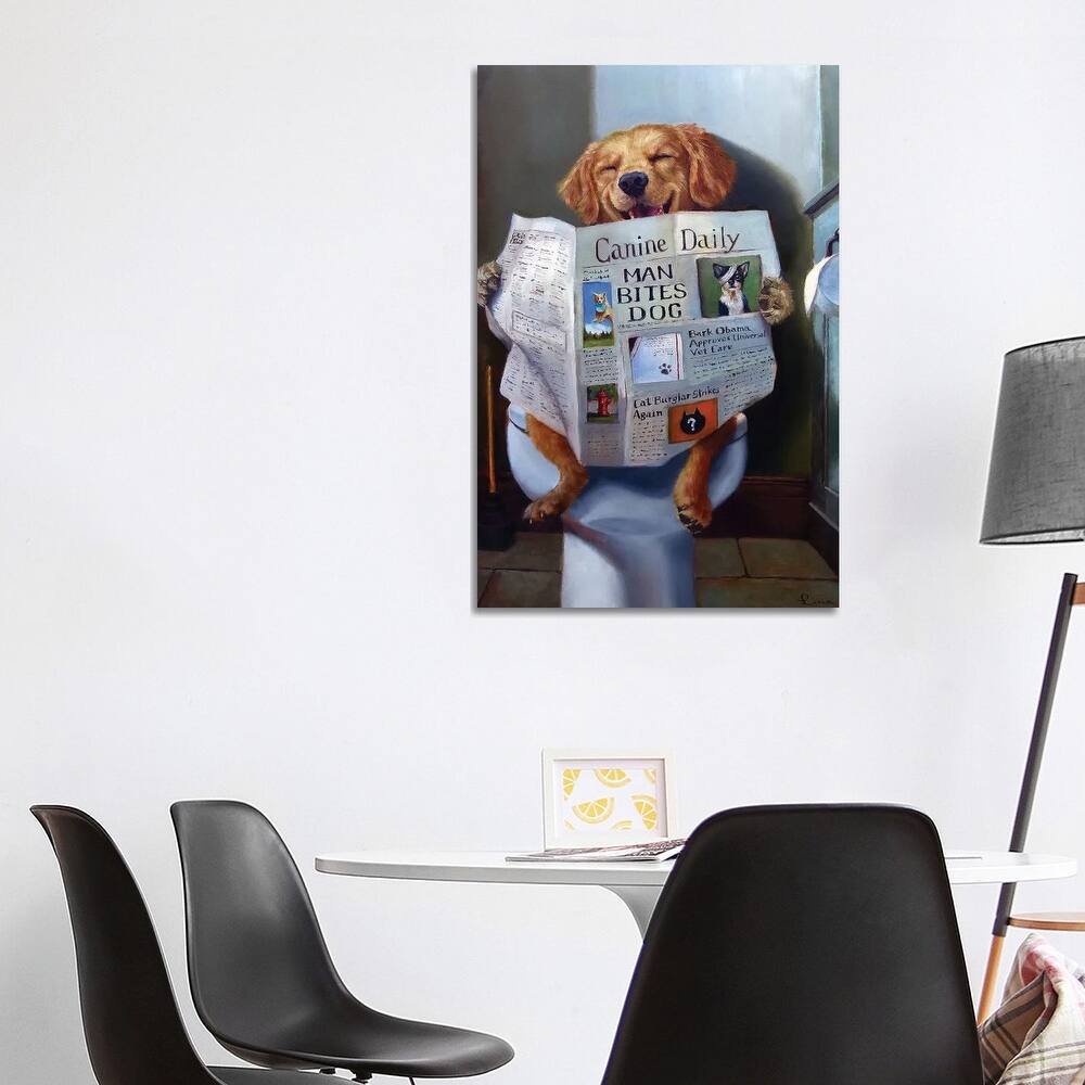 iCanvas "Dog Gone Funny" by Lucia Heffernan Canvas Print