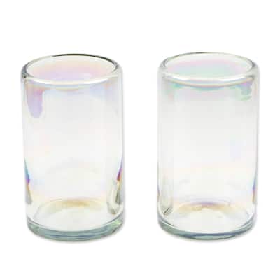 Novica Handmade Ethereal Elixir Handblown Tumbler Glasses (Pair)