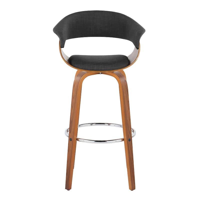 Carson Carrington Sauda 30" Fixed-Height Bar Stool with Bent Wood Legs (Set of 2)