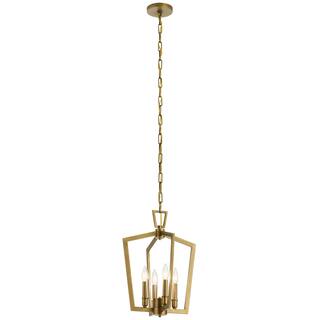 Kichler Abbotswell 19 inch 4 Light Pendant in Natural Brass