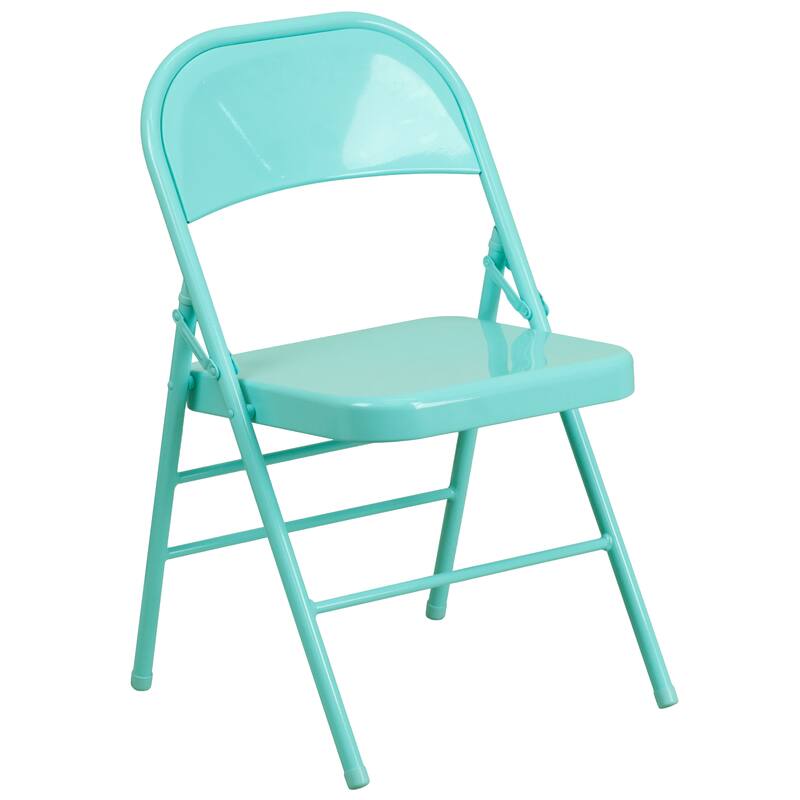 4 Pack Triple Braced & Double Hinged Folding Chair