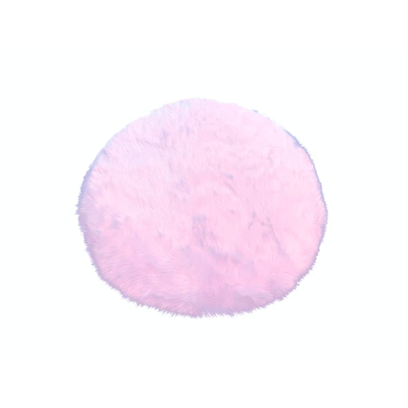 Luxurious Faux Sheepskin Round Area Rug