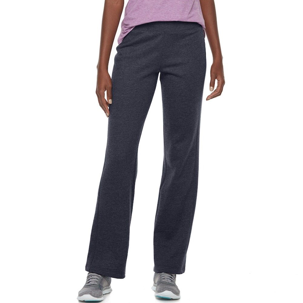 Shop Tek Gear Women S Mid Rise Fleece Lined Straight Leg Pants