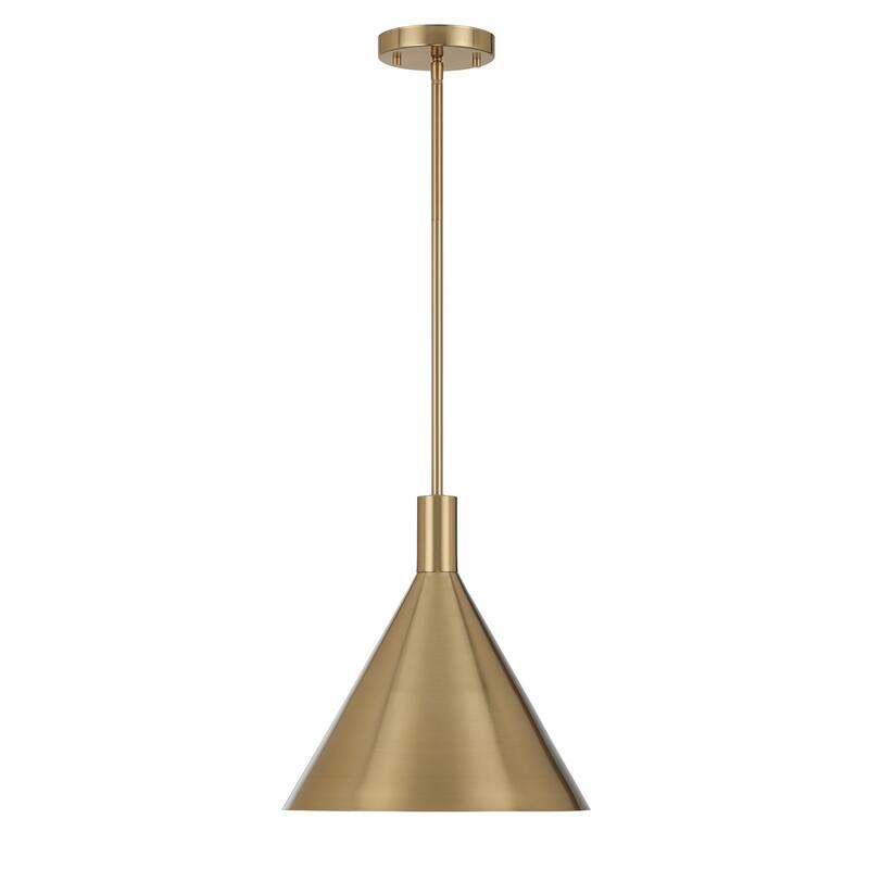 Pharos 1-Light Pendant in Noble Brass by Breegan Jane