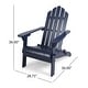 preview thumbnail 9 of 32, Hollywood Outdoor Outdoor Acacia Wood Foldable Adirondack Chairs (Set of 2) by Christopher Knight Home