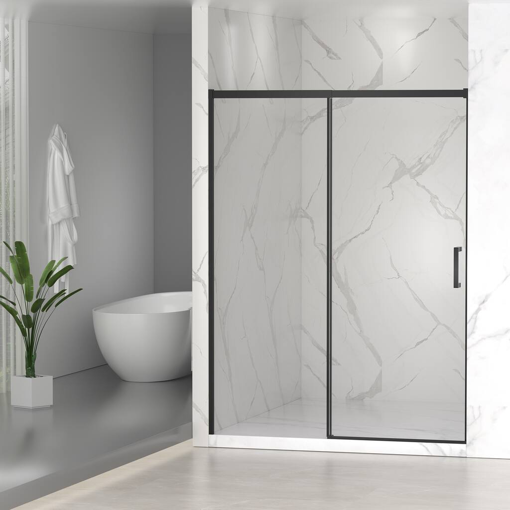 Topcraft 56-60" W x 74" H Semi-Frameless Sliding Shower Door - 60*74