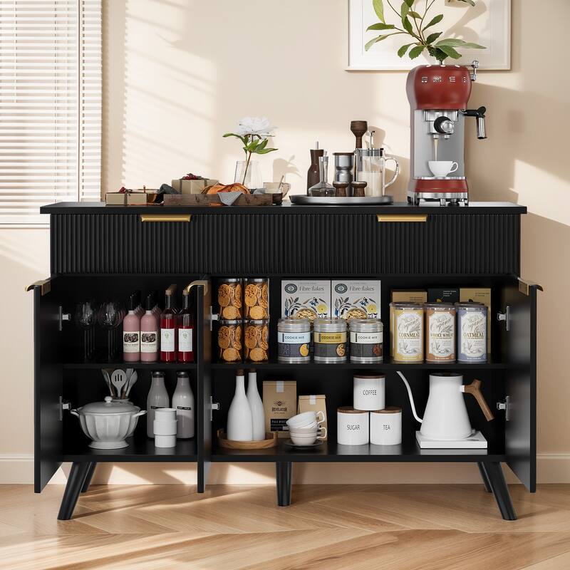 Pocassy 47" Modern Buffet Cabinet with Storage