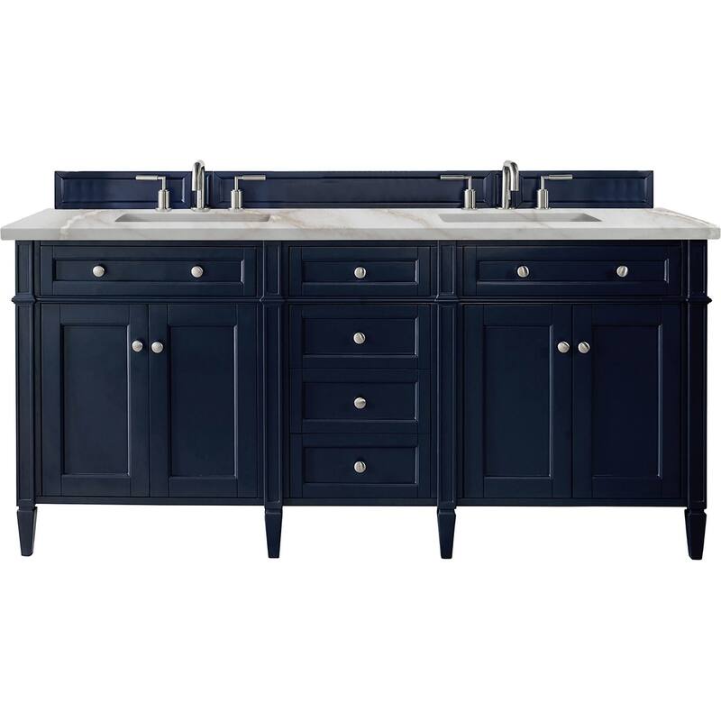 James Martin Vanities 650-V72-FVSL Brittany 72" Free Standing Double - Victory Blue