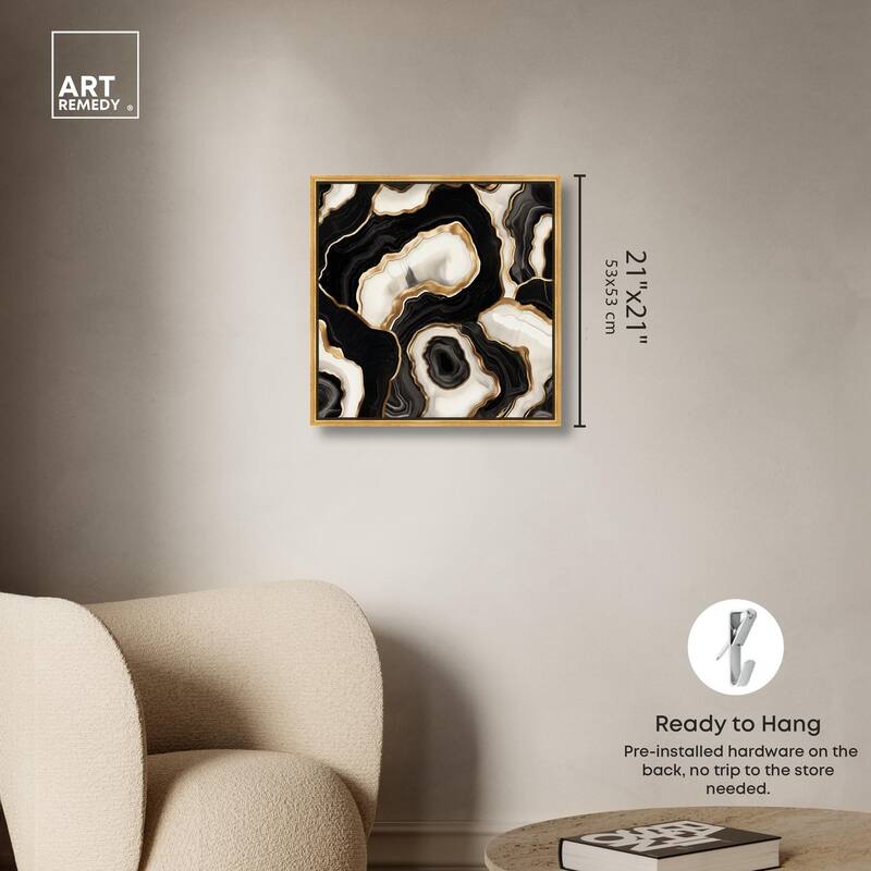 Coal Core Canvas by Art Remedy