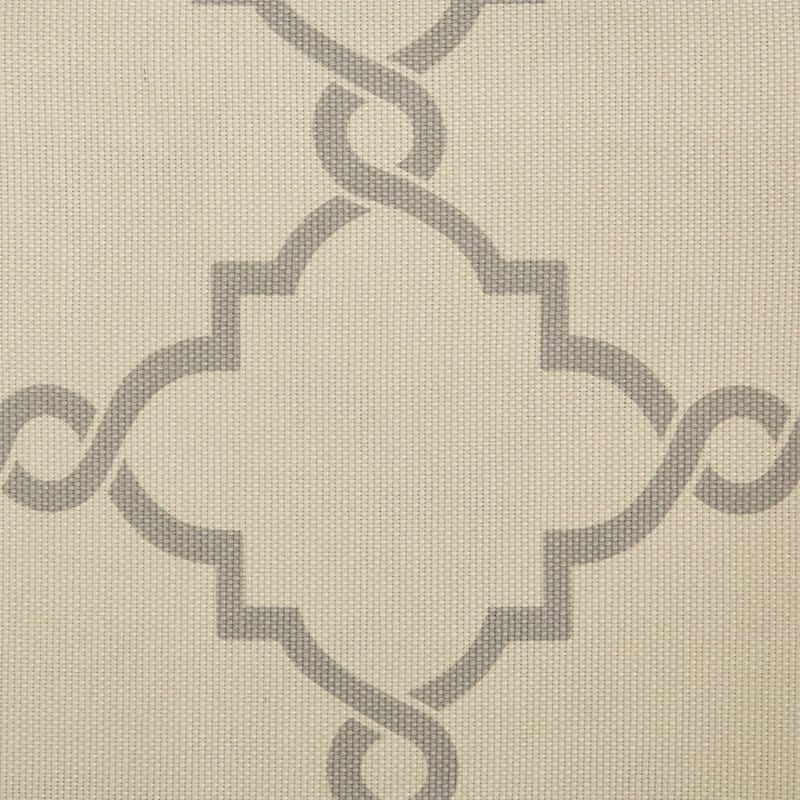 Fretwork Print Grommet Top Window Curtain Panel