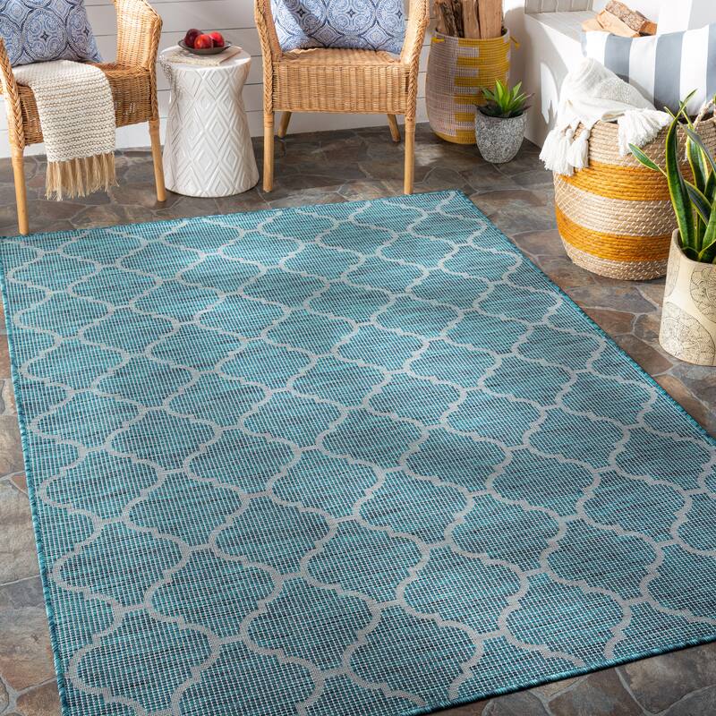 Artistic Weavers Asya Traditional Trellis Outdoor Area Rug