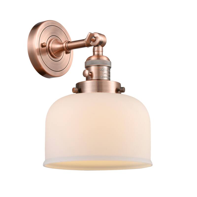 Innovations Lighting Large Bell Single Light 12" Tall Bathroom Sconce
