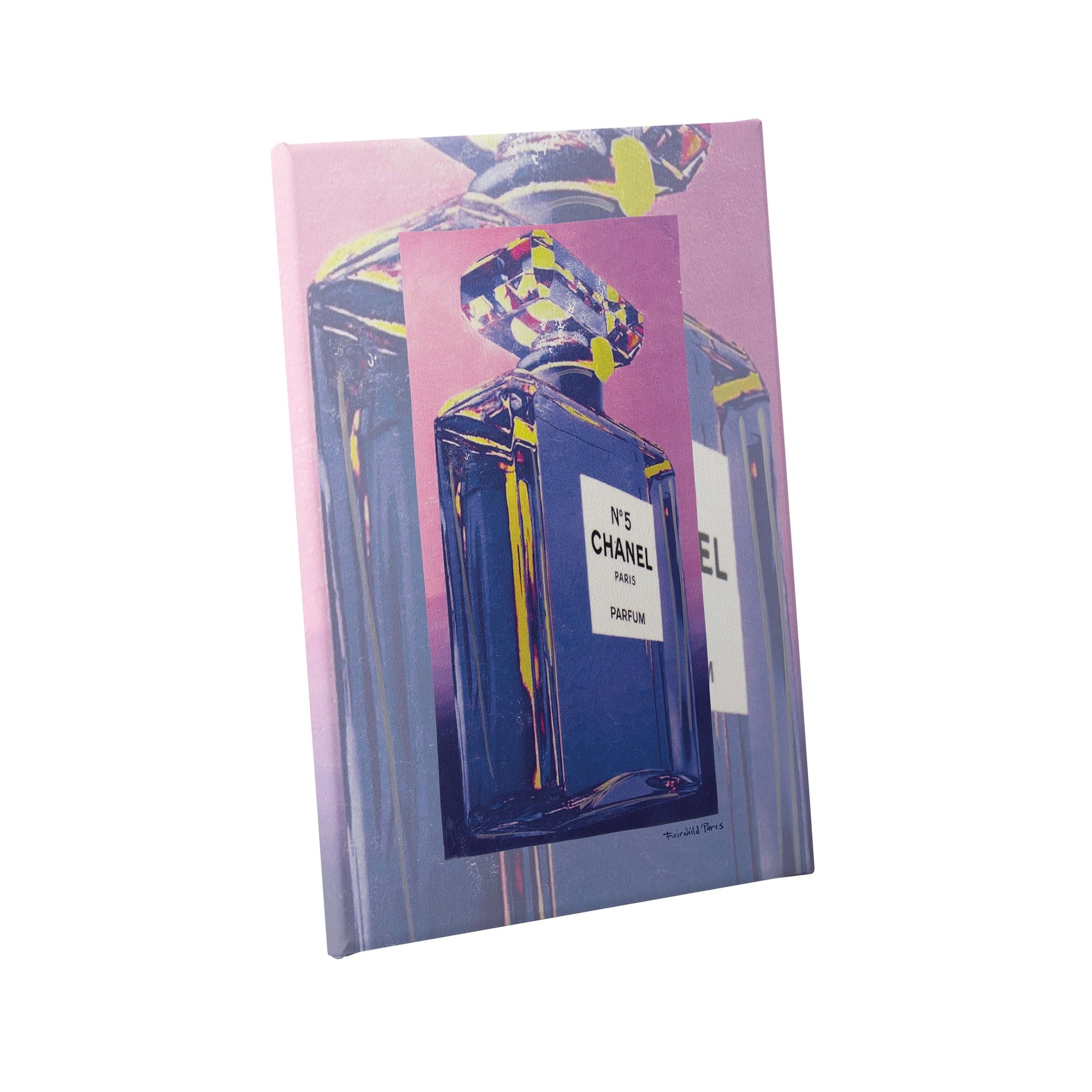 Fairchild Paris - Chanel Bottle Purple/ Pink - Canvas Wall Art 24 x 36 -  On Sale - Bed Bath & Beyond - 32627846
