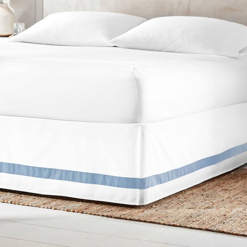 Everhome Emory Hotel Border 15 Inch Bed Skirt