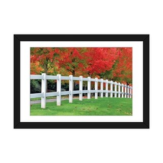 iCanvas "Autumn Fence" by Dennis Frates PFA
