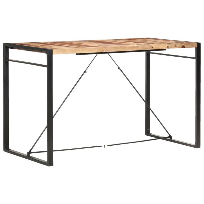 vidaXL Bar Table 70.9"x35.4"x43.3" Solid Sheesham Wood