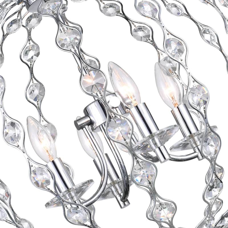 Esia 4 Light Chandelier With Chrome Finish