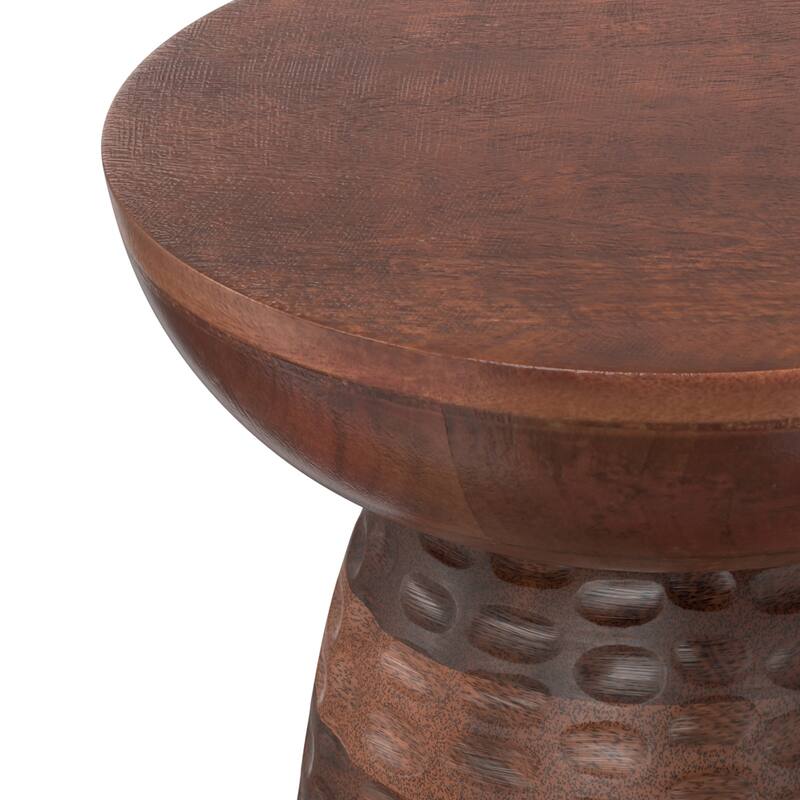 WYNDENHALL Willis 13" Wide Solid Wood Contemporary Accent Table & Fully Assembled - 12.6" D x 12.6" W x 17.7" H