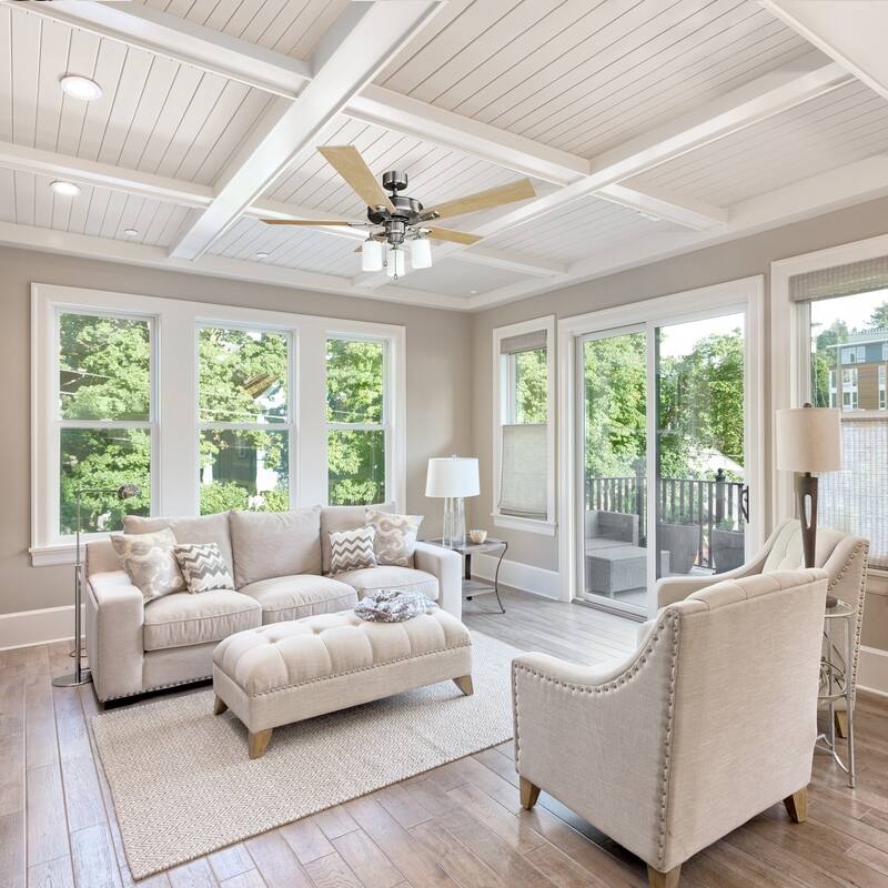 Design House Aubrey 52" 5 Blade LED Ceiling Fan with Pull Chain