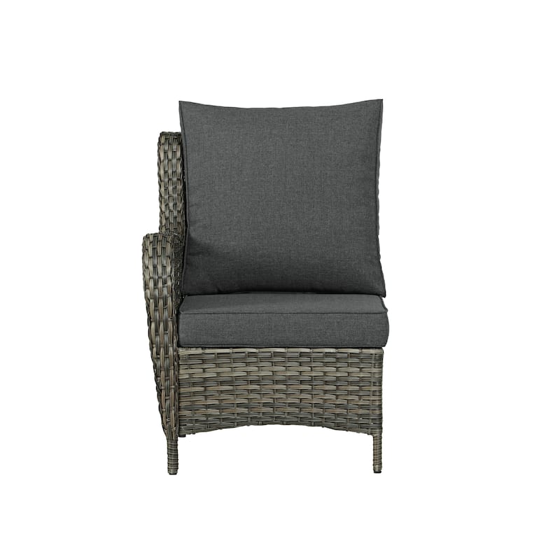 5 Pieces Outdoor Rattan Patio Furniture Set