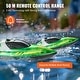 preview thumbnail 26 of 26, RC Boat, 2.4GHz 12 km/h, Remote Control Boat for Pools & Lakes, Racing Boat with LED Light for Adults Boys & Girls