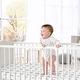 preview thumbnail 4 of 4, Sweet Jojo Designs Dog Boy Girl Unisex/Gender Neutral 2 Pack Fitted Crib Sheets Taupe Blue Puppy Watercolor Black White Hatch