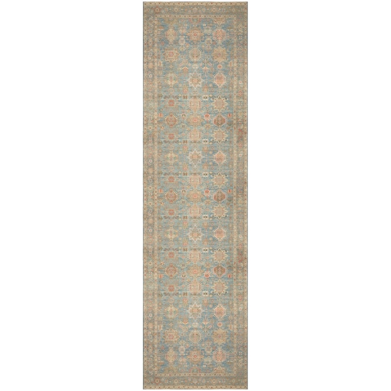 Nourison Vintage Washables Indoor only Persian Area Rug - 2'2" x 8' - Navy/Multicolor