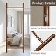 preview thumbnail 4 of 3, Wooden Frame Ladder-Style Wall Mirror full length mirror