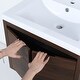 preview thumbnail 29 of 34, 24 inch Plywood Freestanding Bathroom Vanity Set with Integrated Resin Sink
